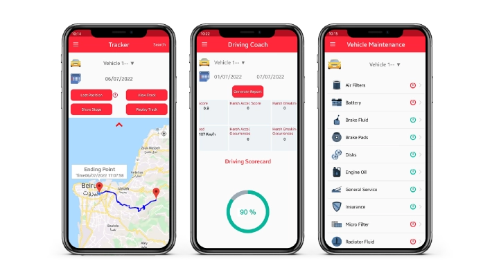 Vehicle Tracking GPS Tracking Fleet Management Easytrack mobile application Lebanon